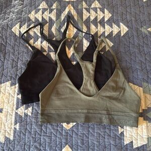 LOT of 2 EUC women’s lululemon racerback bralettes size small